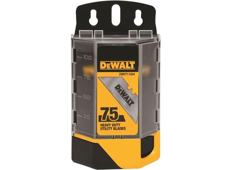 DeWALT Hand Tools Induction Hardened Utility Blades (Dispenser of 75)