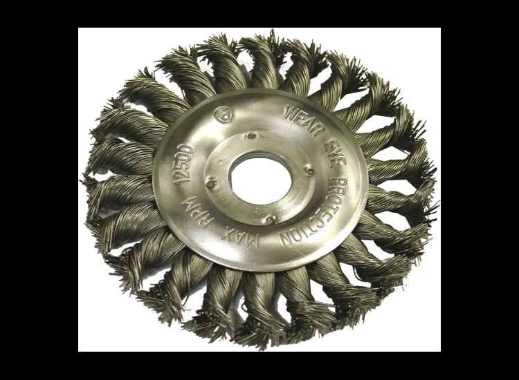 Faithfull Circular Wire Brush 125 x 12mm 22.2mm Bore, 0.50mm Wire