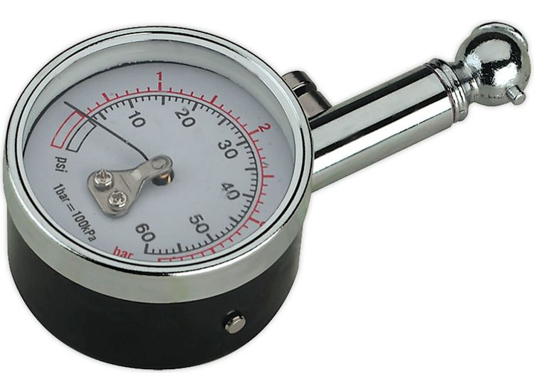 Sealey TST/PG99 Tyre Pressure Gauge 0-4bar(0-60psi)
