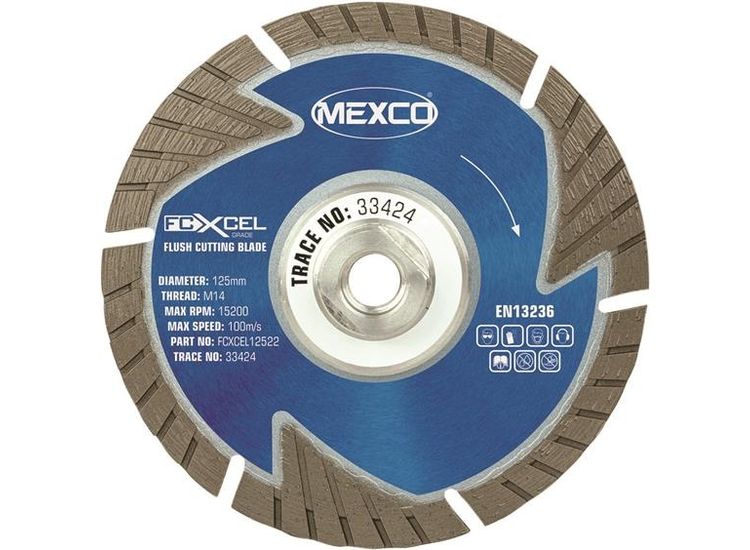 MEXCO FCXCEL Grade Flush Cut Diamond Blade