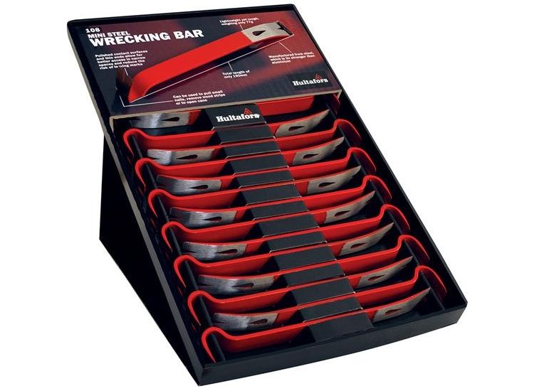 Hultafors 108 Mini Wrecking Bar Display 20 Piece