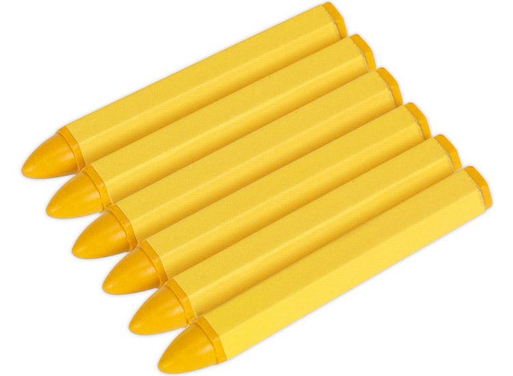 Sealey TST14 Tyre Marking Crayon - Yellow Pack of 6