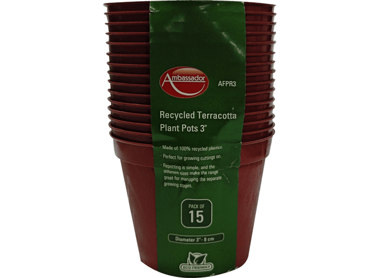Ambassador AFPR3 Terracotta Plant Pots 15 Pk