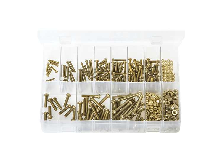 Machine Screws with Nuts, Round Head, Slotted - BA