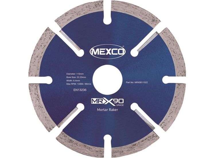 MEXCO X90 Grade Mortar Raking Diamond Blade