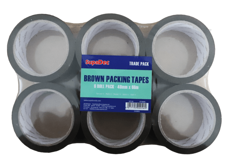 SupaDec BT48666 Brown Tape 48mm X 66mtr