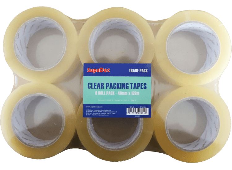 SupaDec CT481326 Clear Tape 48mm X 132mtr
