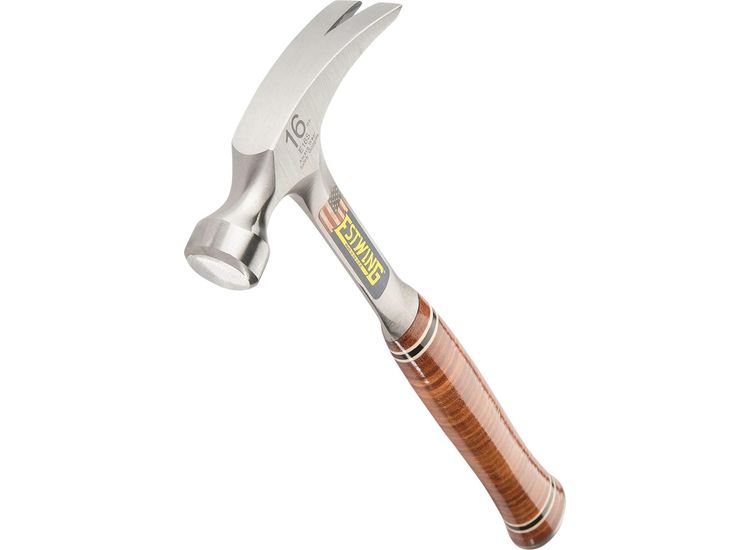 Draper 23509 Estwing E16S Straight Claw Hammer with Leather Grip, 16oz/448g