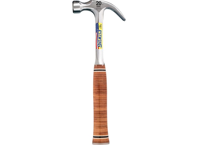 Draper 23513 Estwing E20C Curved Claw Hammer with Leather Grip, 20oz/560g