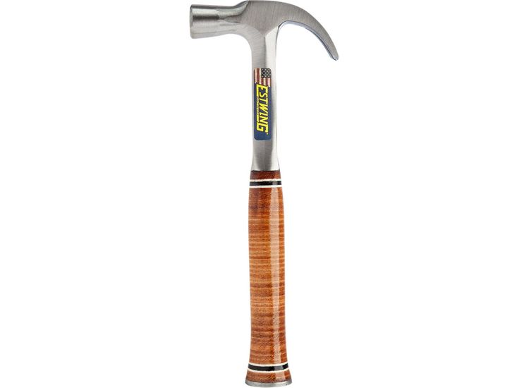 Draper 23522 Estwing E24C Curved Claw English Pattern Hammer with Leather Grip, 24oz/672g