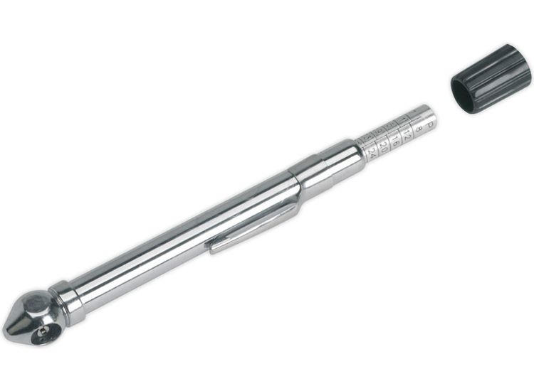 Sealey TSTPG9 Tyre Pressure Gauge with Pocket Clip 6-50psi