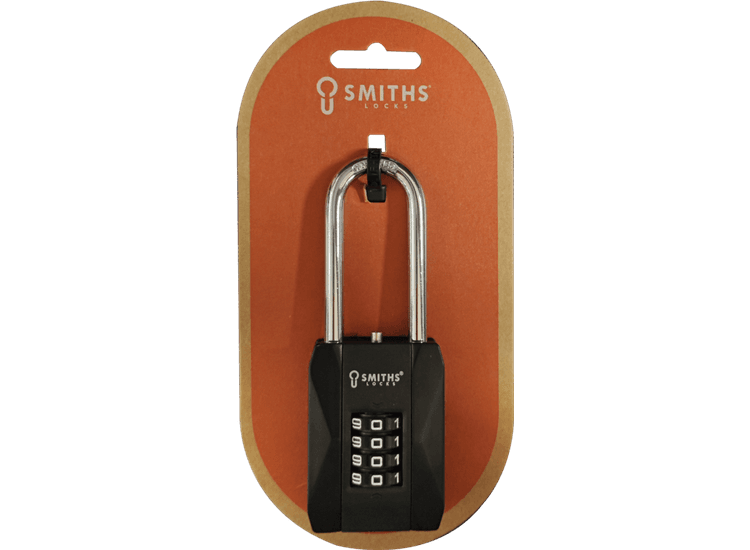 SMITHS SMT341 Hd Combination Long Shackle Padlock