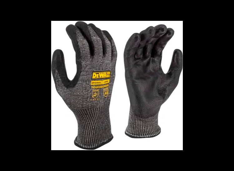 DeWALT Power Tools Cut D Touchscreen Gloves - L (Size 9)