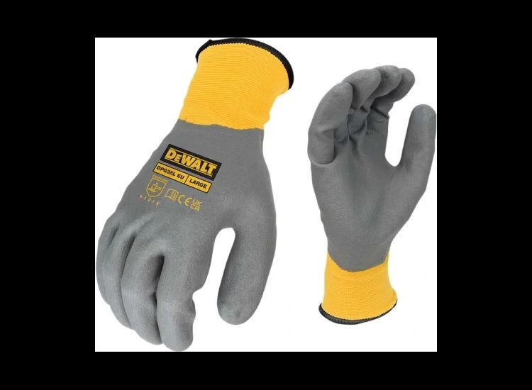 DeWALT Power Tools Water Resistant Grip Gloves - L (Size 9)