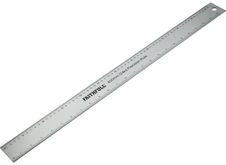 Faithfull Aluminium Rule 600mm (24in)