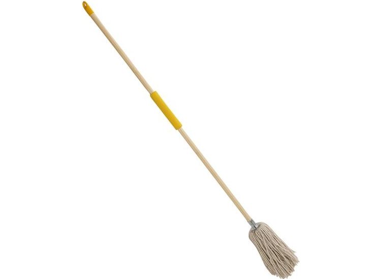 Bulldozer Cotton Mop And Soft Grip Wooden Handle