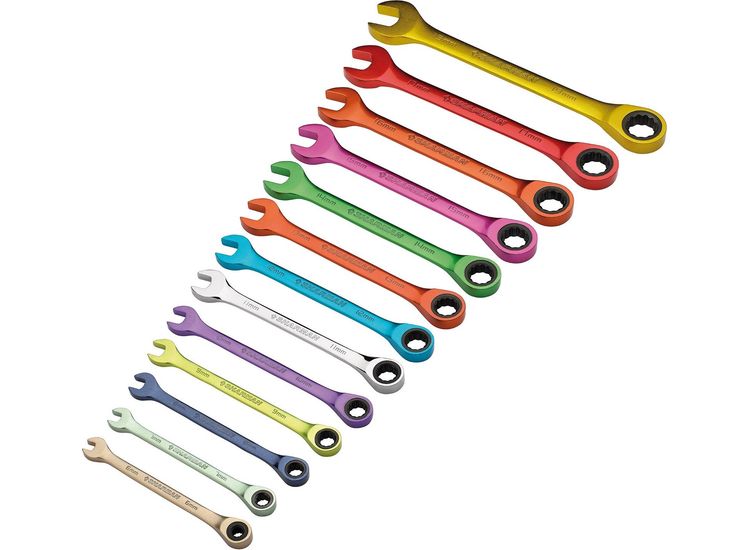 Draper 07142 Draper HI-TORQ&amp;#174; Metric Ratchet Combination Spanner Set (13 Piece)