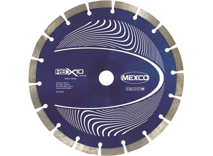 MEXCO RB X10 Radius / Curve Cutting Diamond Blade