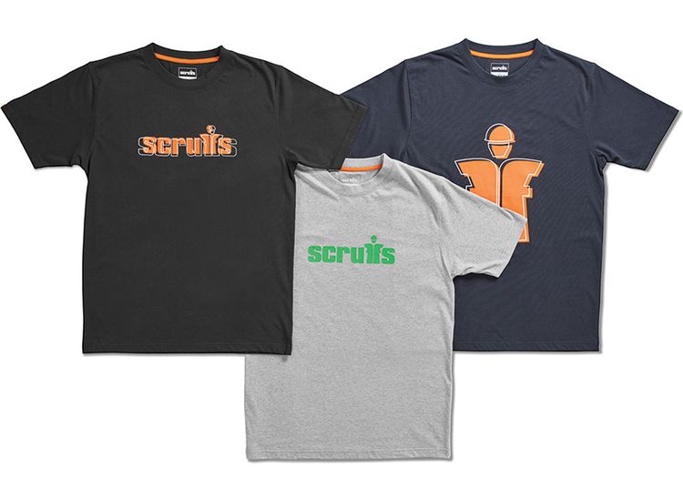 Scruffs Houghton 3 Pack Logo T-Shirt