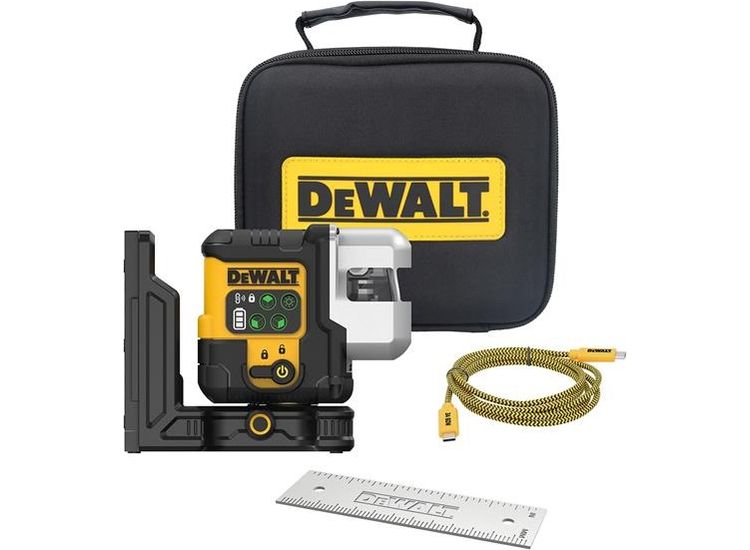 DeWALT Power Tools DCLE14301 USB 3 x 180 Degree Green Beam Laser