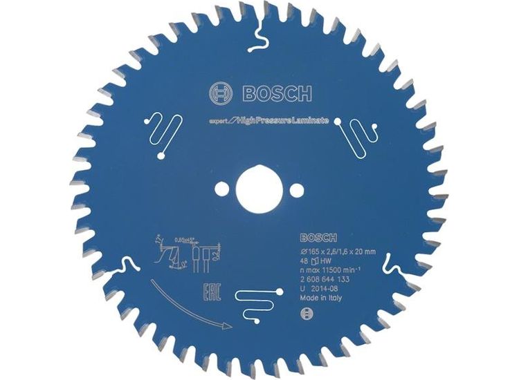 Bosch Powertool Accessories Expert for High-Pressure Laminate Circular Saw Blade 165 x 20mm x 48T