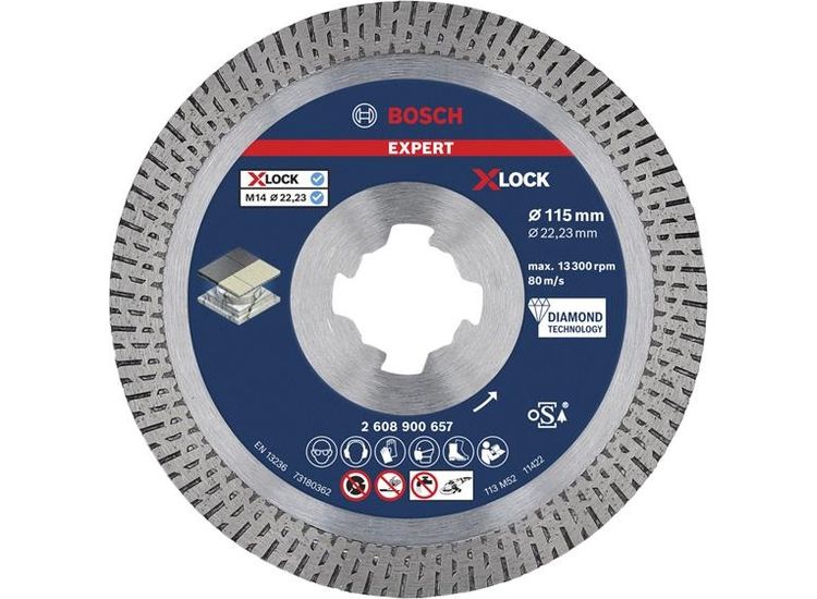 Bosch Powertool Accessories EXPERT Hard Ceramic Diamond Cutting Disc 115 x 22.23mm
