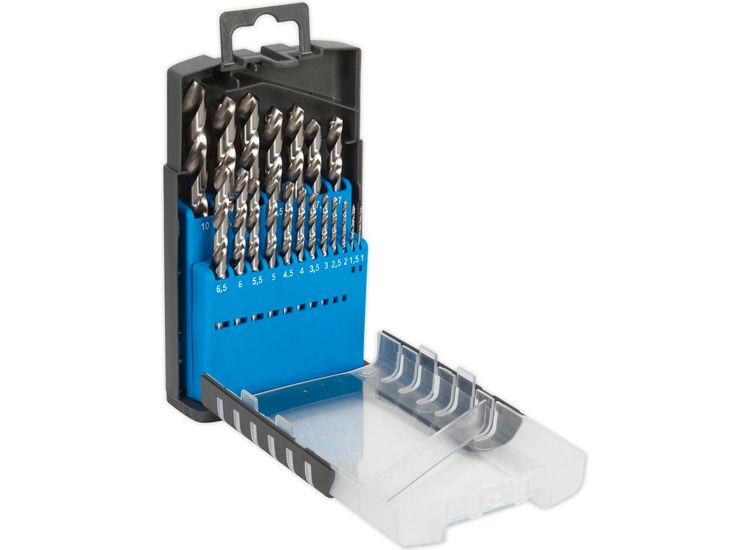 Sealey AK47191 HSS Split Point Fully Ground Drill Bit Set 19pc Metric