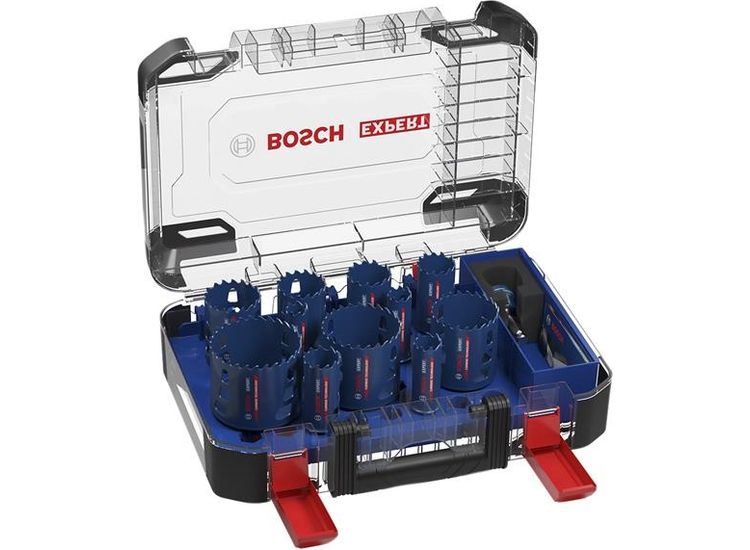 Bosch Powertool Accessories EXPERT Multi Material PC Plus Hole Saw Set, 14 Piece