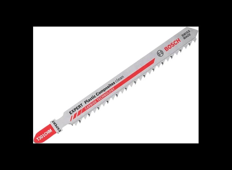 Bosch Powertool Accessories EXPERT Plastic Composites Clean T301CHM Jigsaw Blade 117mm Pack of 3
