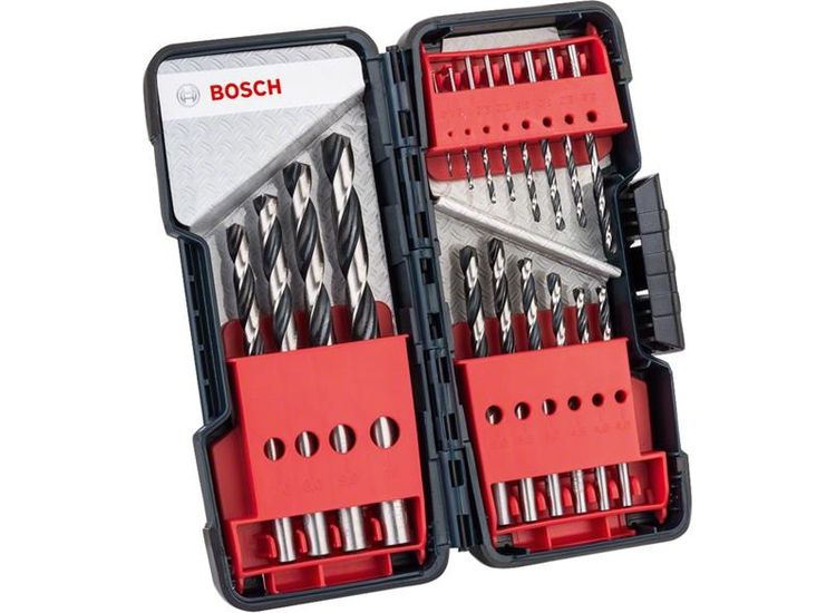 Bosch Powertool Accessories HSS Twist PointTeQ Drill Bit ToughBox Set, 18 Piece