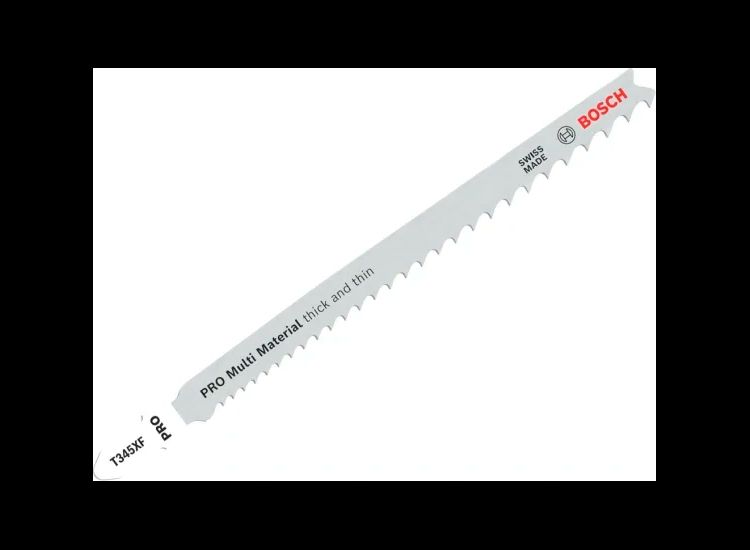Bosch Powertool Accessories PRO Multi Material T345XF Jigsaw Blade 132mm Pack of 5