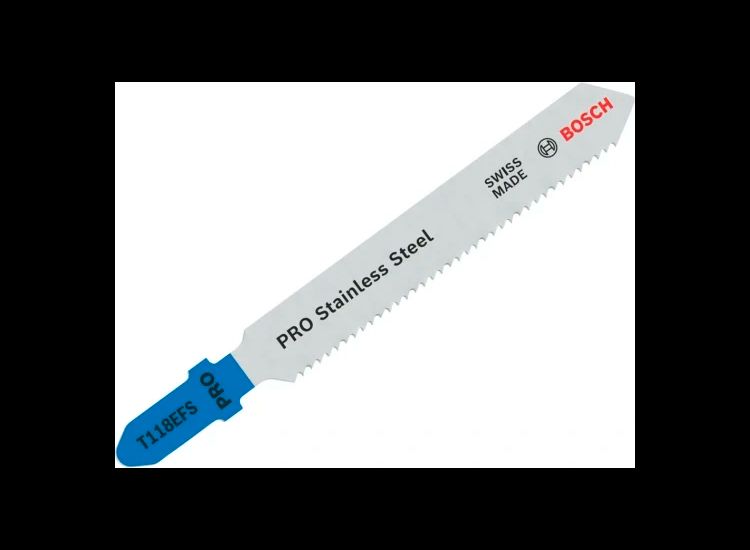 Bosch Powertool Accessories PRO Stainless Steel T118EFS Jigsaw Blade 83mm Pack of 5