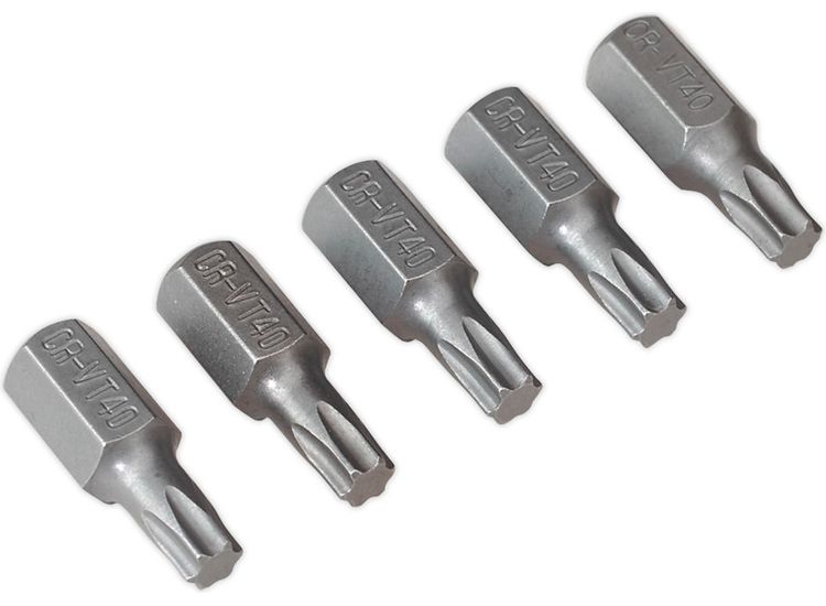 Sealey TX40S5 TRX-Star T40 Bit Short Pack of 5