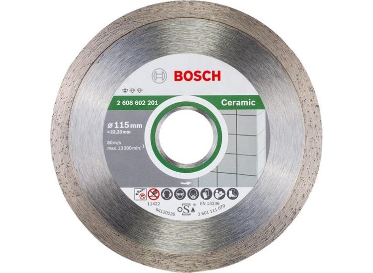 Bosch Powertool Accessories Standard for Ceramic Diamond Cutting Disc 115 x 22.23mm