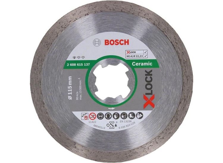 Bosch Powertool Accessories X-LOCK Standard for Ceramic Diamond Cutting Disc 115 x 22.23mm