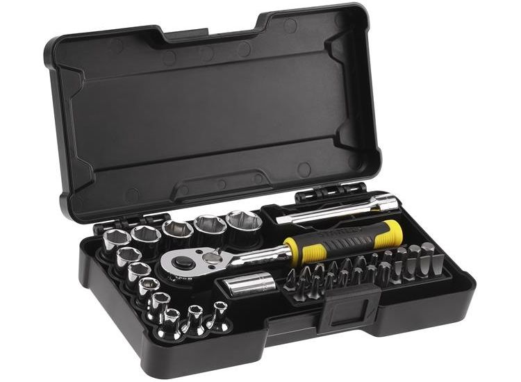 STANLEY® Hand Tools 1/4in Compact Socket Set, 37 Piece
