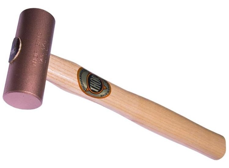 Thor Round Solid Copper Mallet, Wooden Handle