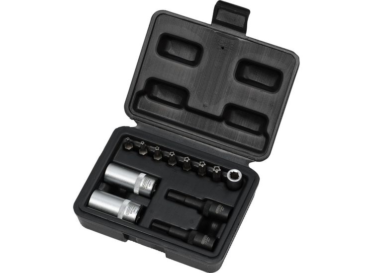 Draper 02907 Air Conditioning and ECU Tool Kit, 1/4" Sq. Dr. (12 Piece)