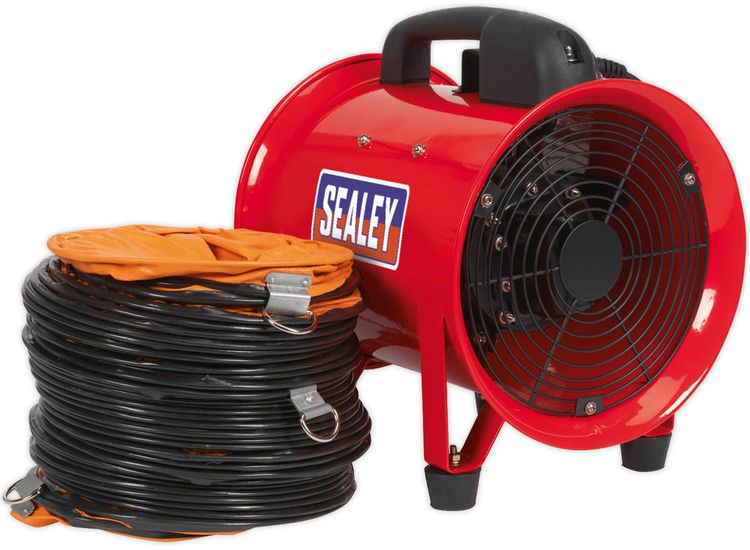 Sealey VEN200 Portable Ventilator &amp;#8709;200mm with 5m Ducting