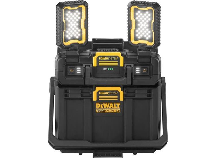 DEWALT Storage TOUGHSYSTEM™ 2.0 Task Box &amp; Adjustable Work Light 18V Bare Unit