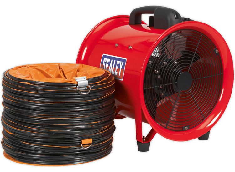 Sealey VEN300 Portable Ventilator &amp;#8709;300mm with 5m Ducting