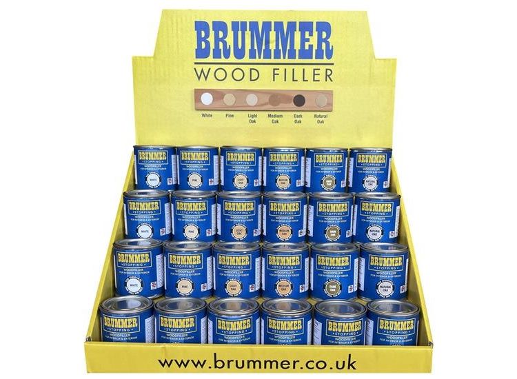 Brummer® Wood Filler Counter Display Unit