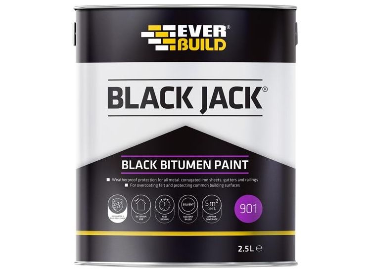 Everbuild Sika Black Jack® 901 Black Bitumen Paint