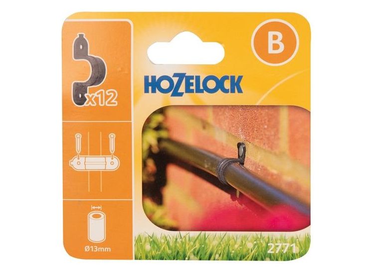 Hozelock 2771 Wall Clip 13mm (Pack 12)