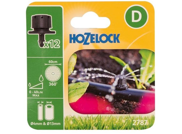 Hozelock 2787 End of Line Adjustable Mini Sprinkler 4/13mm (Pack 12)