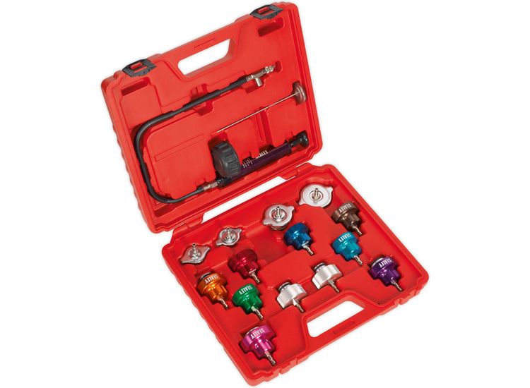 Sealey VS006 Cooling System Pressure Test Kit 16pc