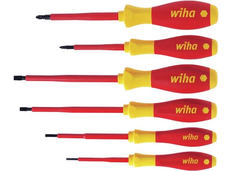 Wiha SoftFinish® electric SL/PZ Screwdriver Set, 6 Piece
