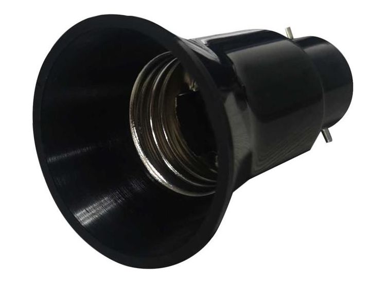 Dencon B22 to E27 Adaptor Black