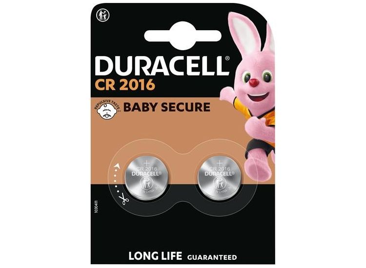 Duracell 2016 Lithium Coin Battery 3V (Pack 2)