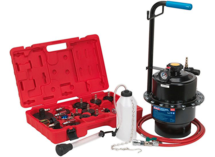 Sealey VS0204 Pneumatic Brake &amp; Clutch Pressure Bleeder Kit